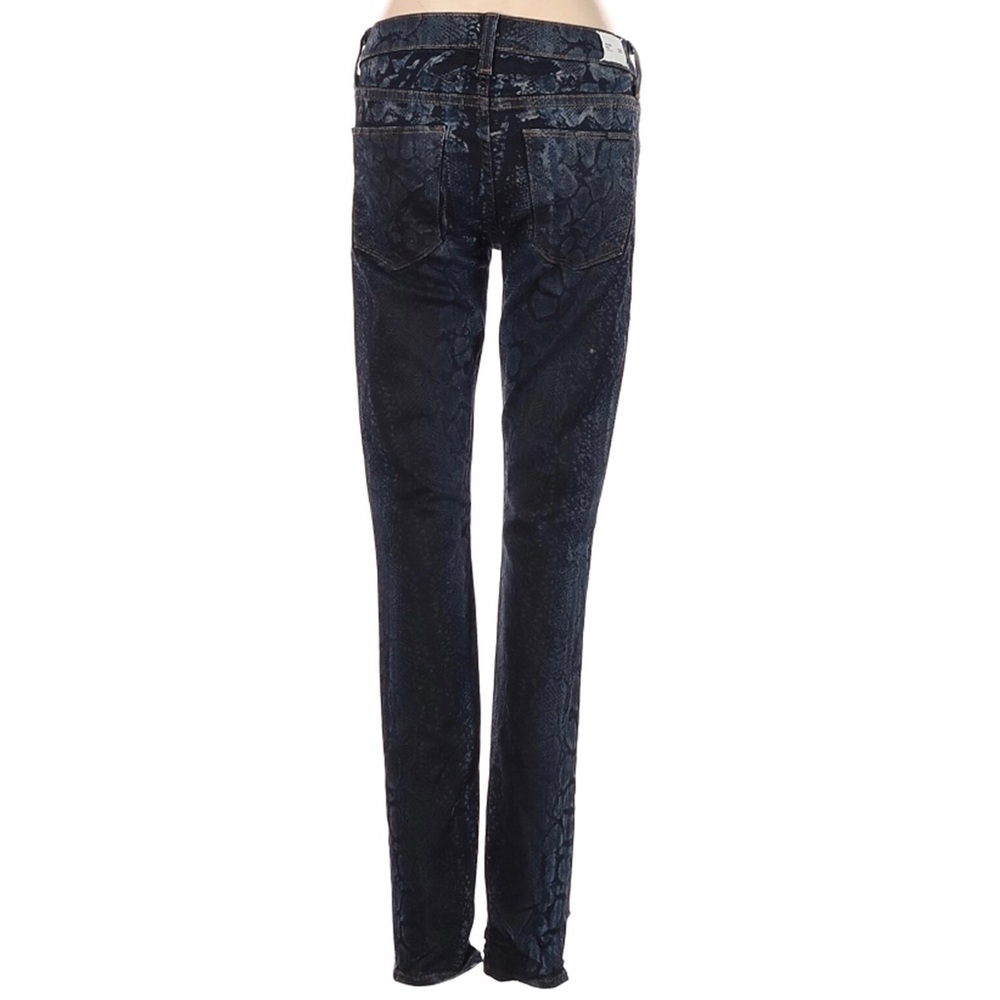 Hudson Navy Blue Python Snake Print Nico Super Sk… - image 7